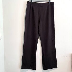 Joan Vass Pull On Waist Knit Straight Legs Pants